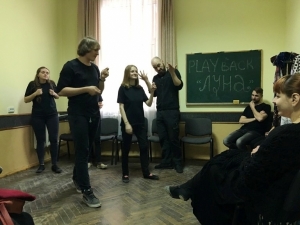 Playback театр «Луна» виступив для студентів БДМУ